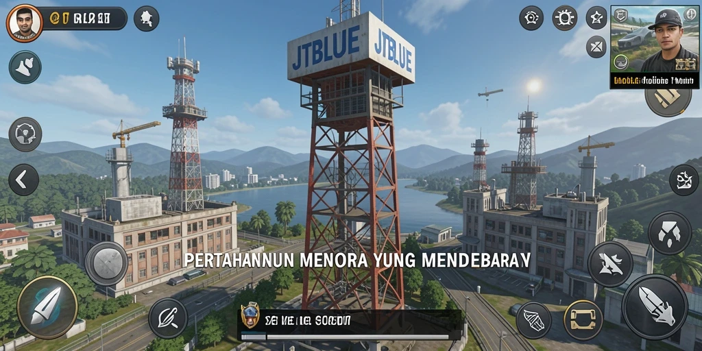 Gameplay menara pertahanan yang menarik dan strategis