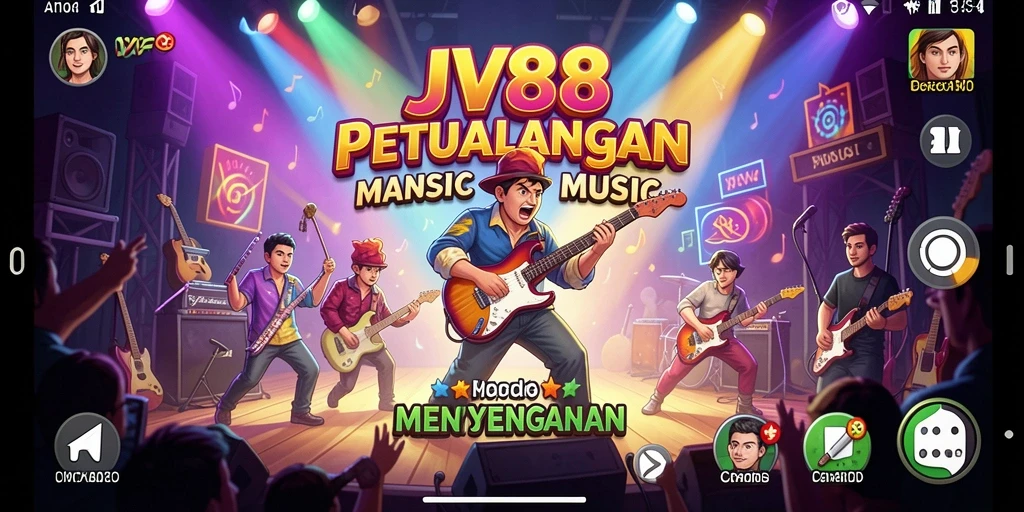 Tampilan gameplay JV88 yang penuh warna dan menarik.