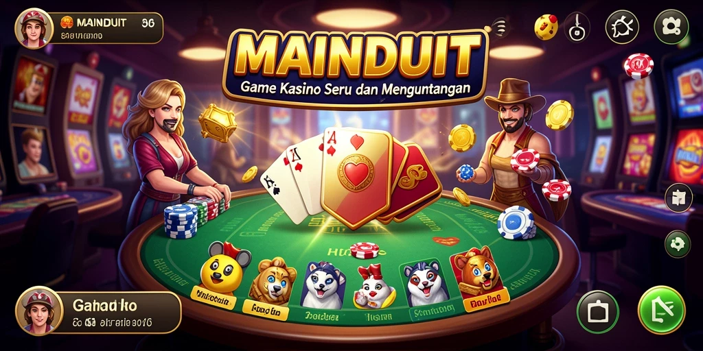 Tampilan gameplay MAINDUIT yang seru dan interaktif.