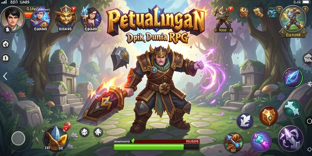 Screenshot gameplay OJA89 menunjukkan aksi mendebarkan dalam pertempuran RPG.