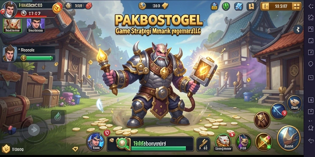 Gameplay PAKBOSTOGEL yang menarik dan strategis.