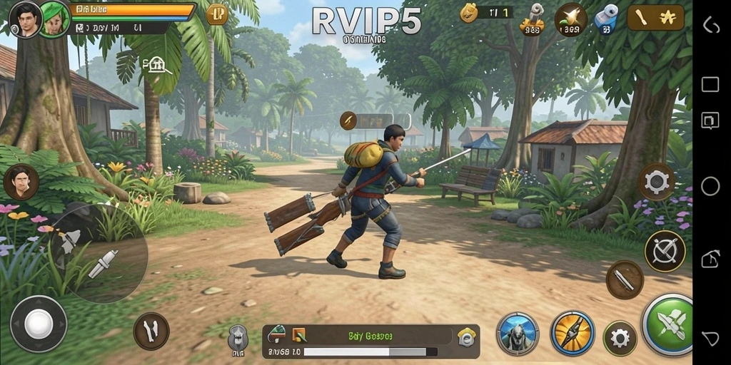 Tampak depan gameplay RVIP5 yang seru dan interaktif.