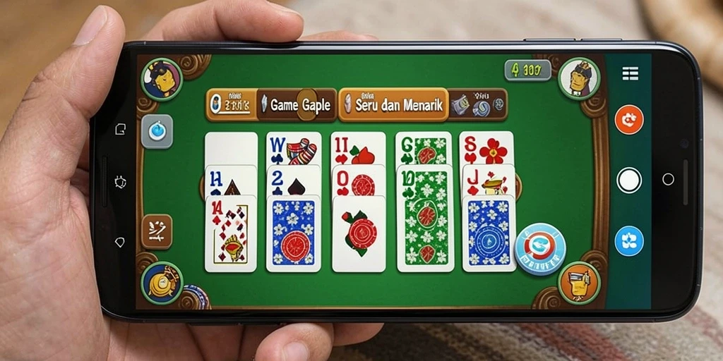 Screen gameplay T6 menampilkan aksi seru permainan Gaple.