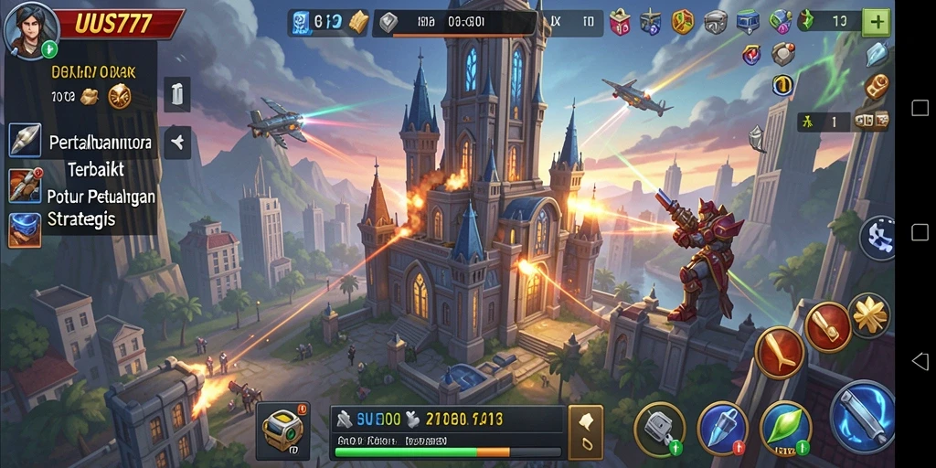 Gameplay menara pertahanan yang seru dan menantang di UUS777.