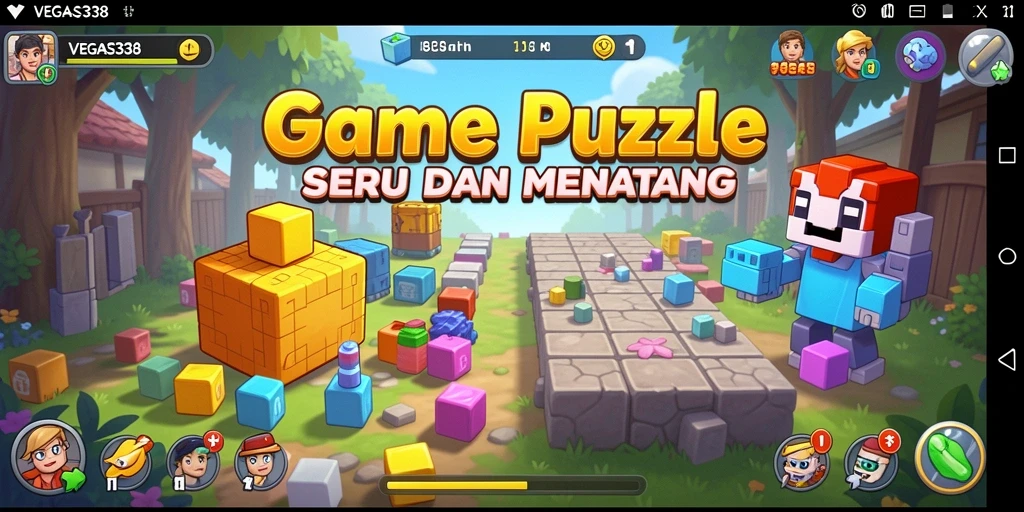 Tampilan gameplay menarik dengan beragam teka-teki menantang.