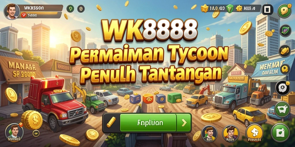 Screenshot gameplay WK888 menunjukkan keseruan bisnis Tycoon.
